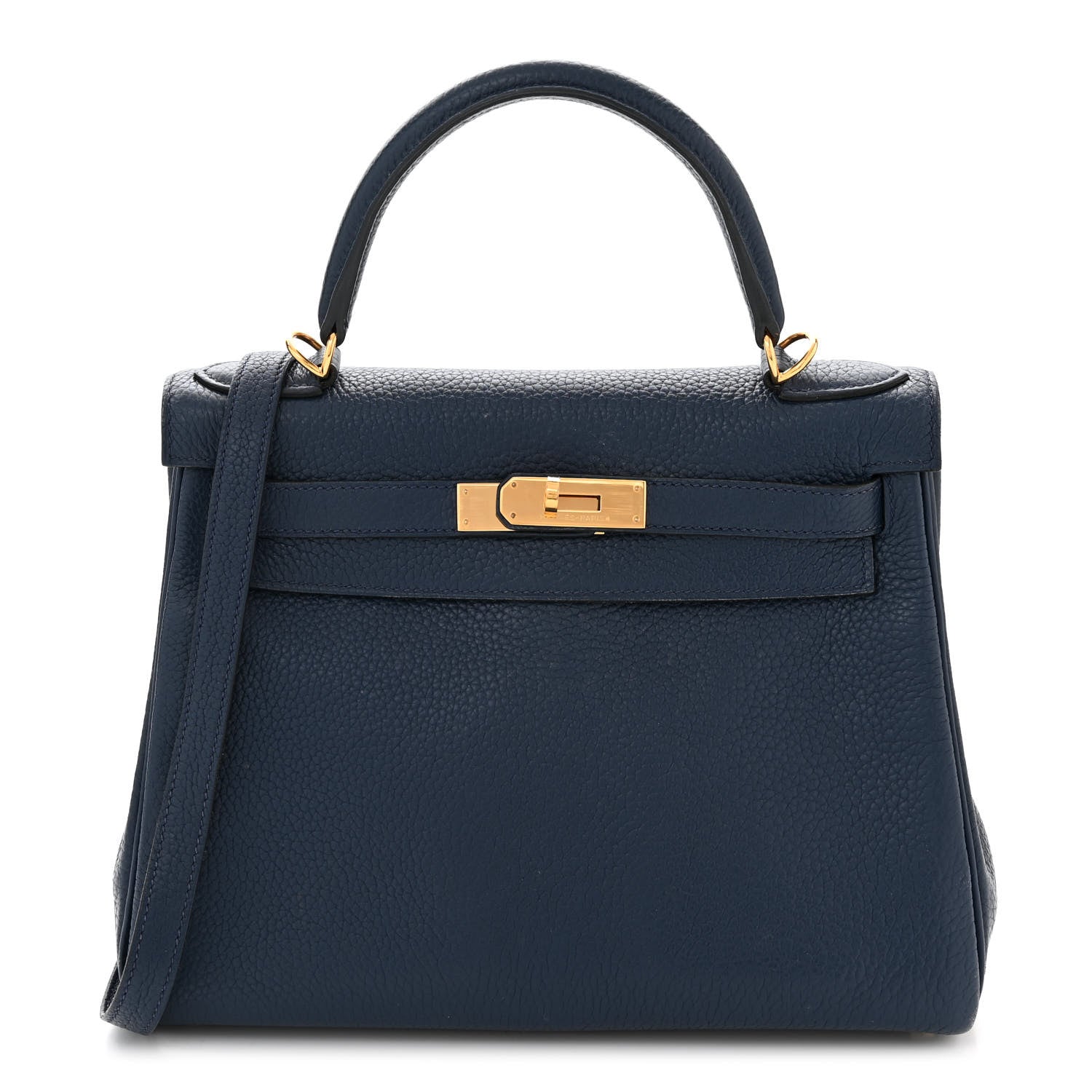 Hermes Taurillon Clemence Kelly Retourne 28 Bleu Saphir 1 of 14