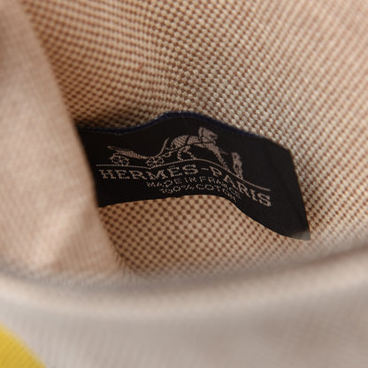 Hermes Cotton Canvas 3 Surfs Beach Bag Citron Orange 8 of 11