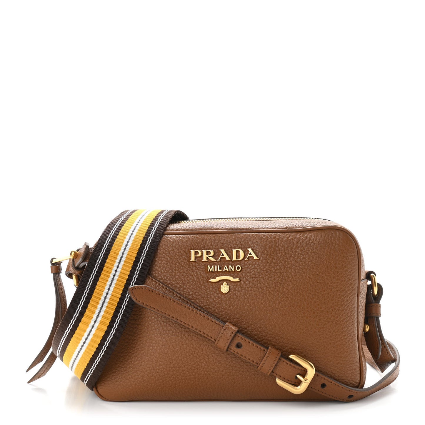 Vitello Daino Camera Crossbody Cannella