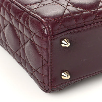 Christian Dior Lambskin Cannage Small Lucky Badges My Lady Dior Plum 7 of 10