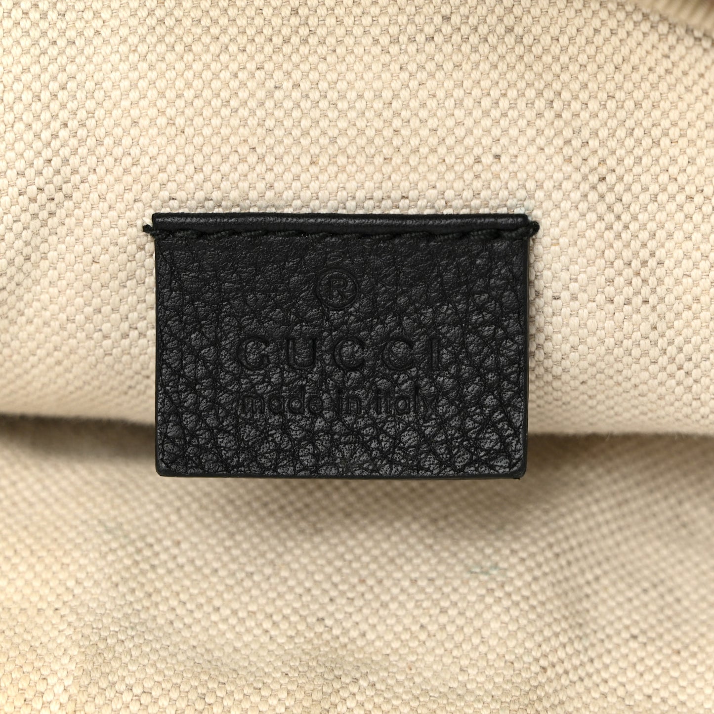 Grained Calfskin Logo Belt Bag Black