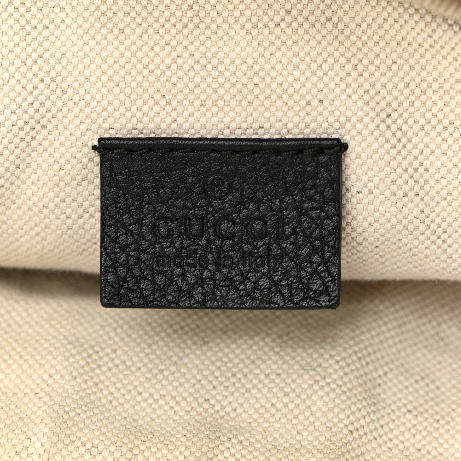 Gucci Grained Calfskin Logo Belt Bag Black 6 of 11