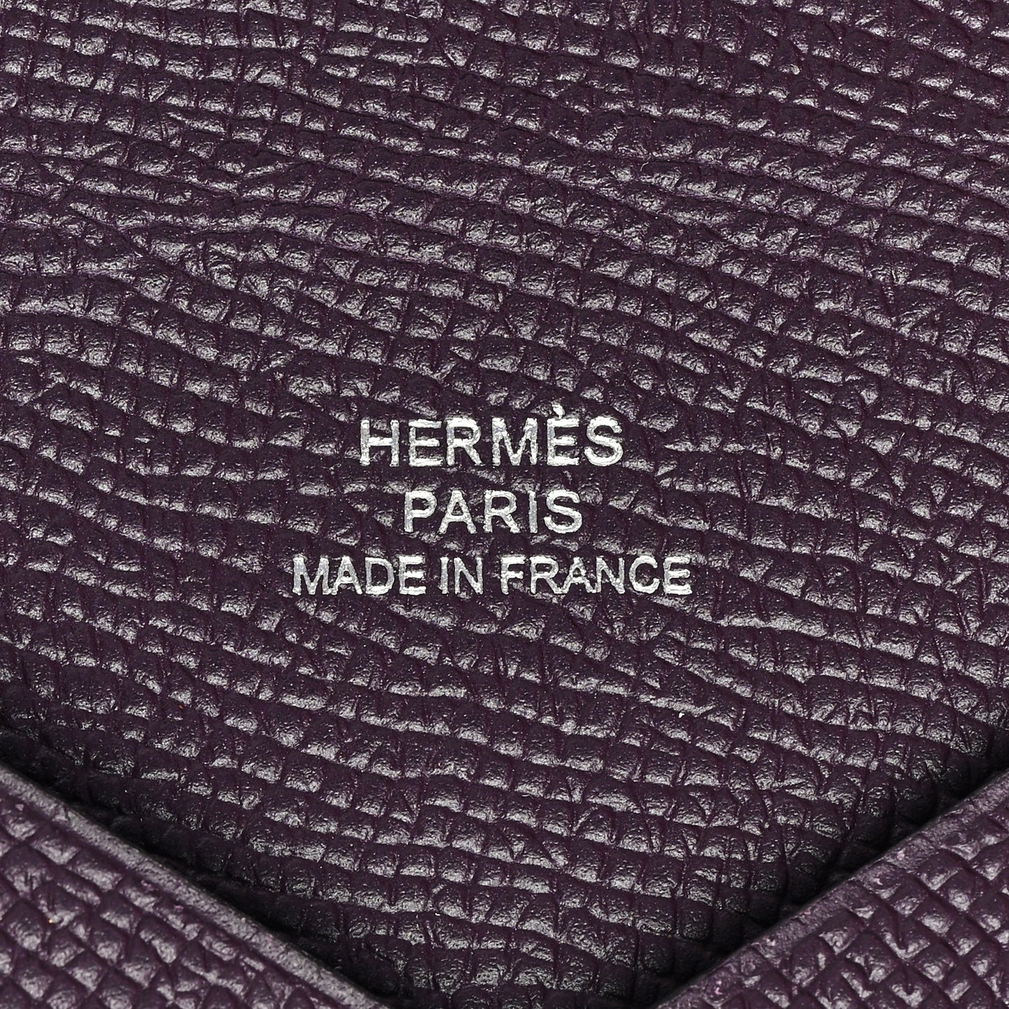 Epsom Calvi Card Case Raisin