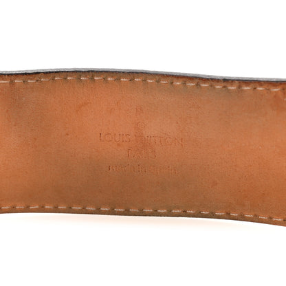 Louis Vuitton Calfskin Monogram 30mm LV Initiales Reversible Belt 80 32 Black 5 of 6