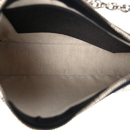 Gucci GG Supreme Monogram Textured Dollar Calfskin Web Small Ophidia GG Handbag Beige Blue 5 of 10
