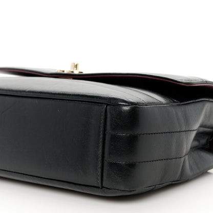 Chanel Shiny Lambskin Chevron Quilted Miroir Black 11 of 11