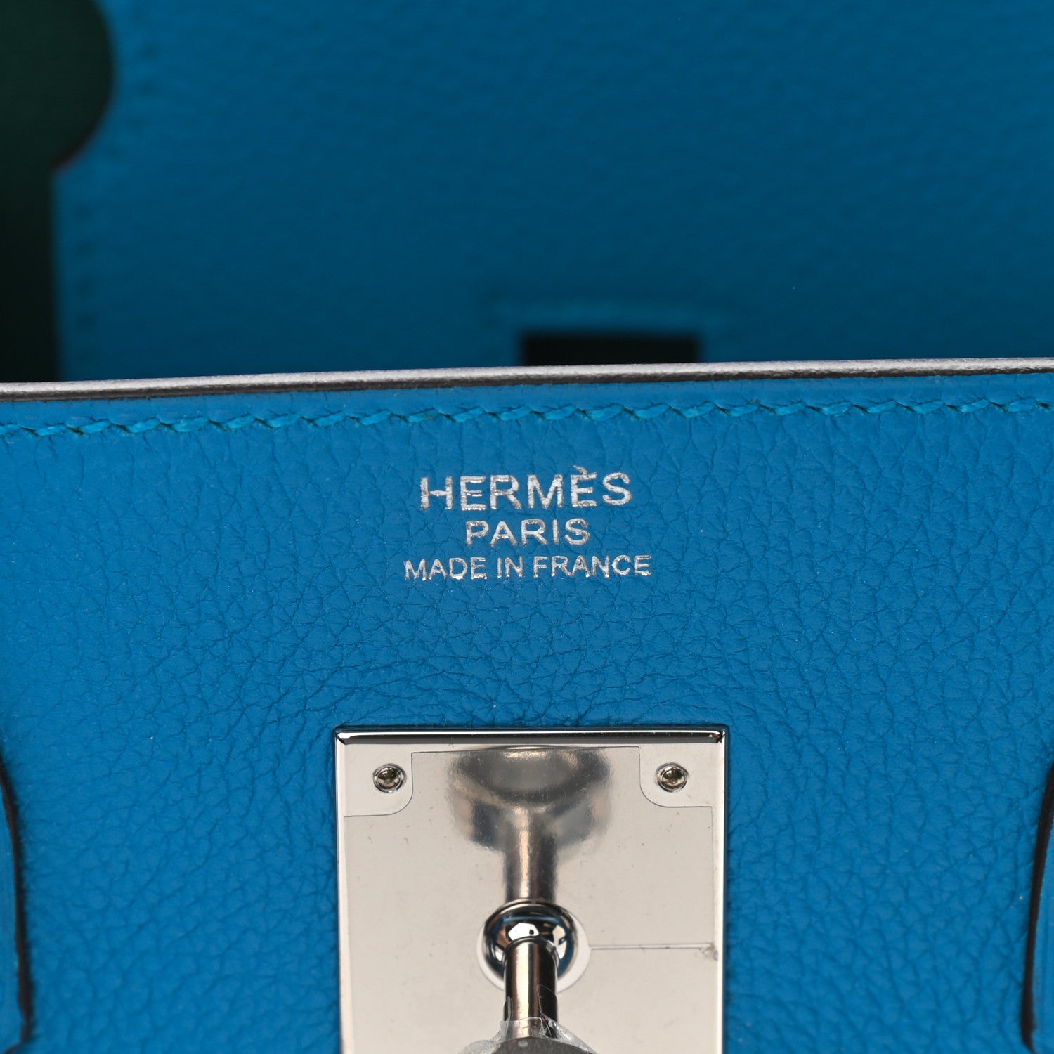 Hermes Togo Verso Birkin 30 Bleu Zanzibar Malachite 6 of 11