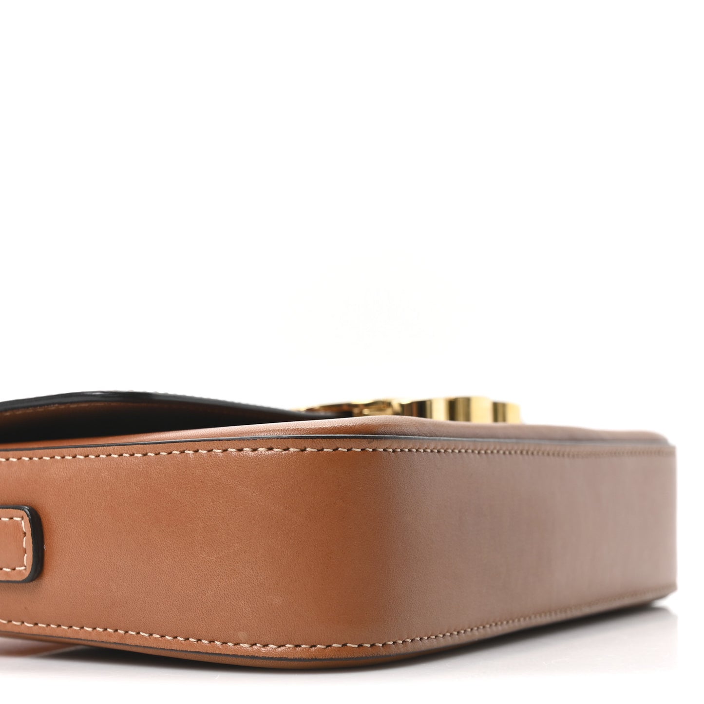 Natural Calfskin Triomphe Shoulder Bag Tan