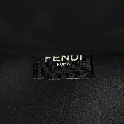 Fendi X MARC JACOBS Vitello King Logo Print Medium Fendi Sunshine Shopper Tote Black White 7 of 11