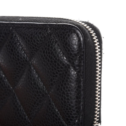 Chanel Caviar Quilted Zip Coin Purse Black 8 of 9