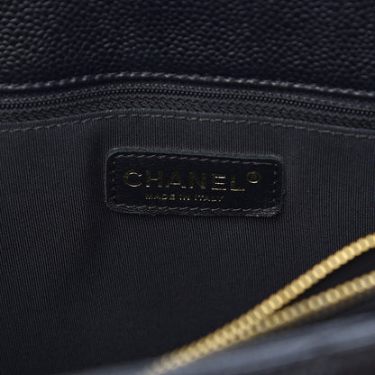 Chanel Caviar Quilted Grand Shopping Tote GST Black 6 of 11