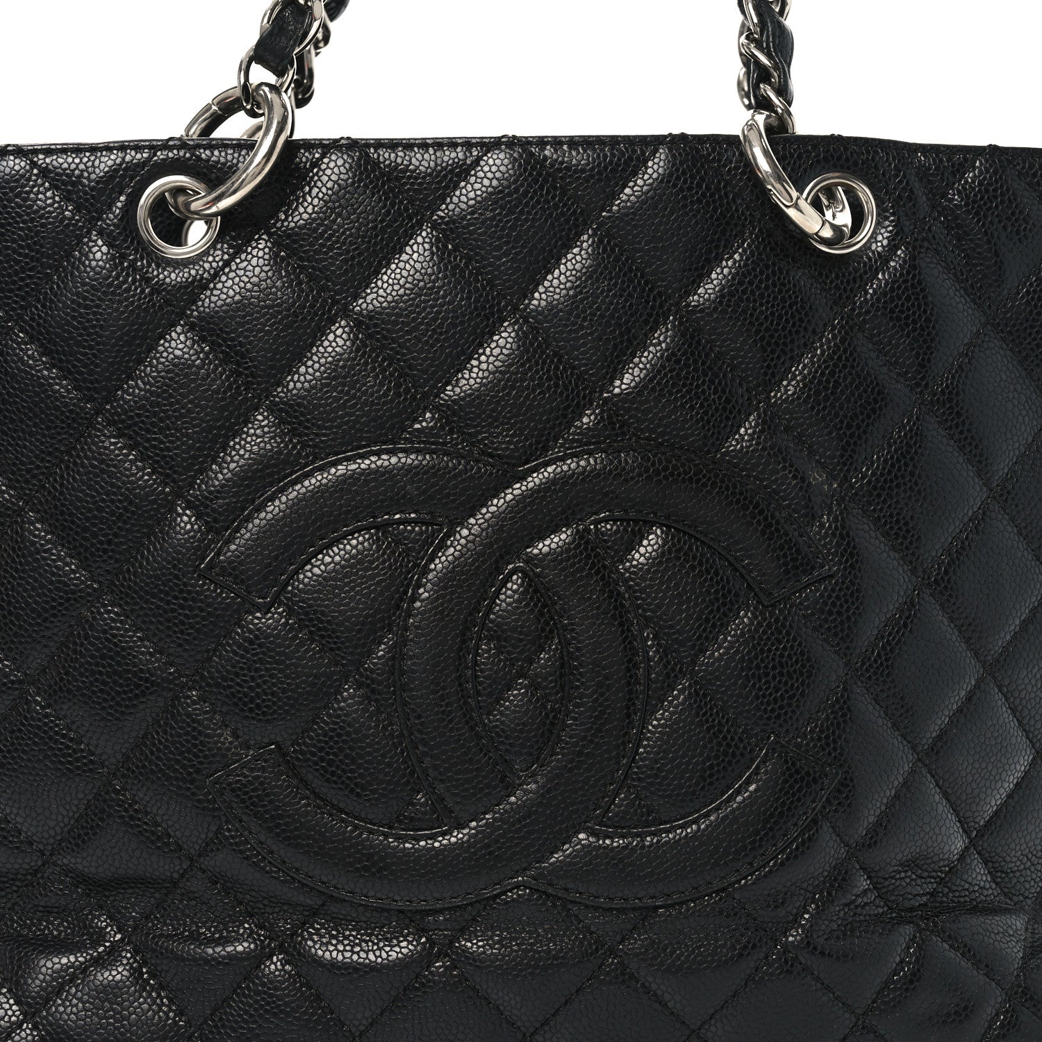 Chanel Caviar Quilted Grand Shopping Tote GST Black 8 of 10