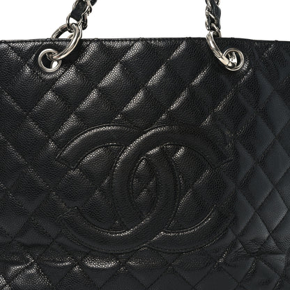 Chanel Caviar Quilted Grand Shopping Tote GST Black 8 of 10
