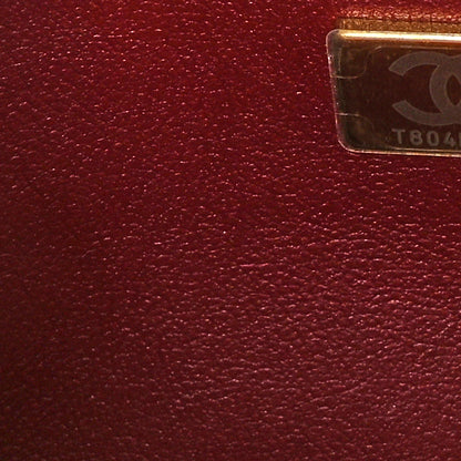 Chanel Caviar Quilted Small Double Flap Burgundy 7 of 11