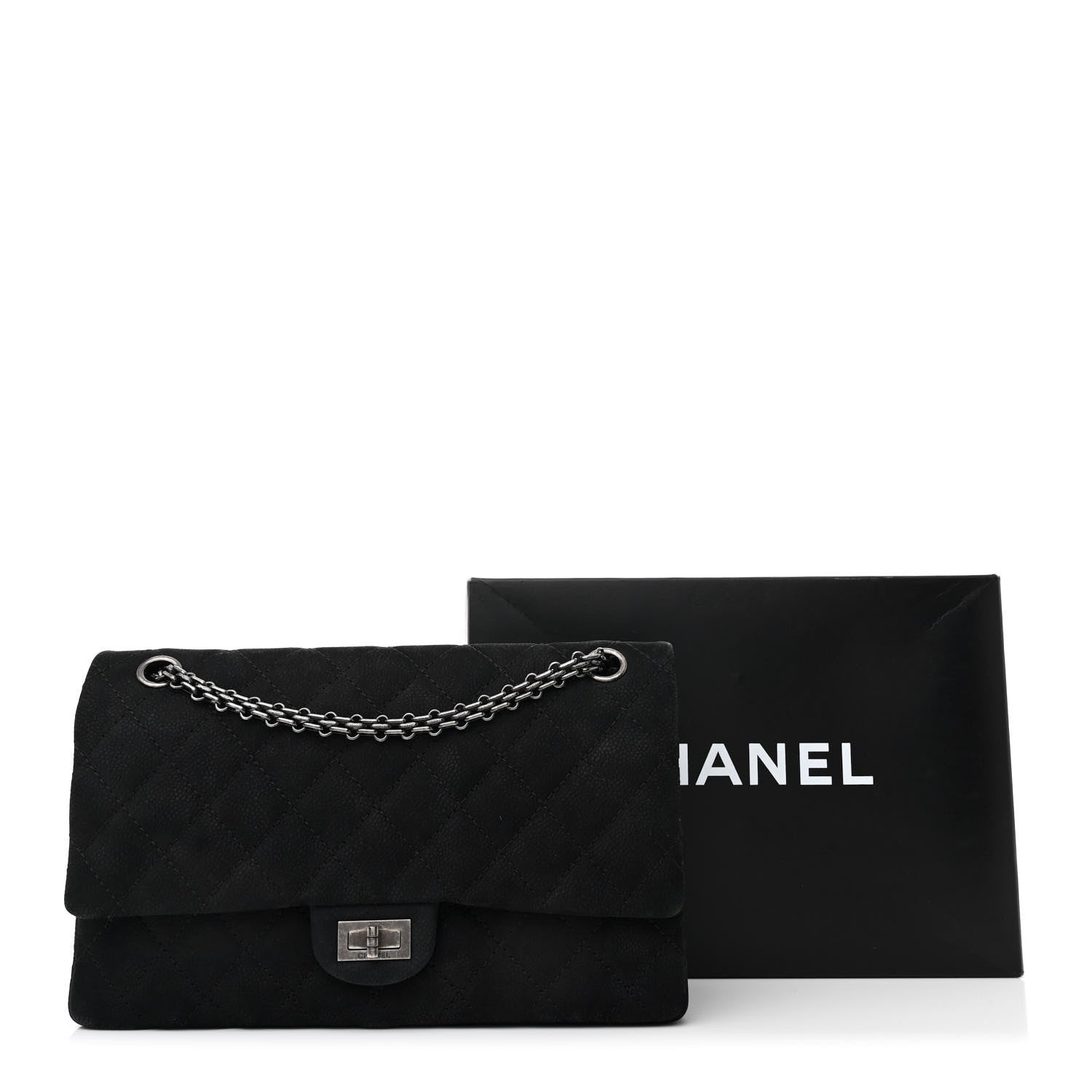Chanel Iridescent Caviar Quilted 2.55 Reissue 226 Flap Black 11 of 11
