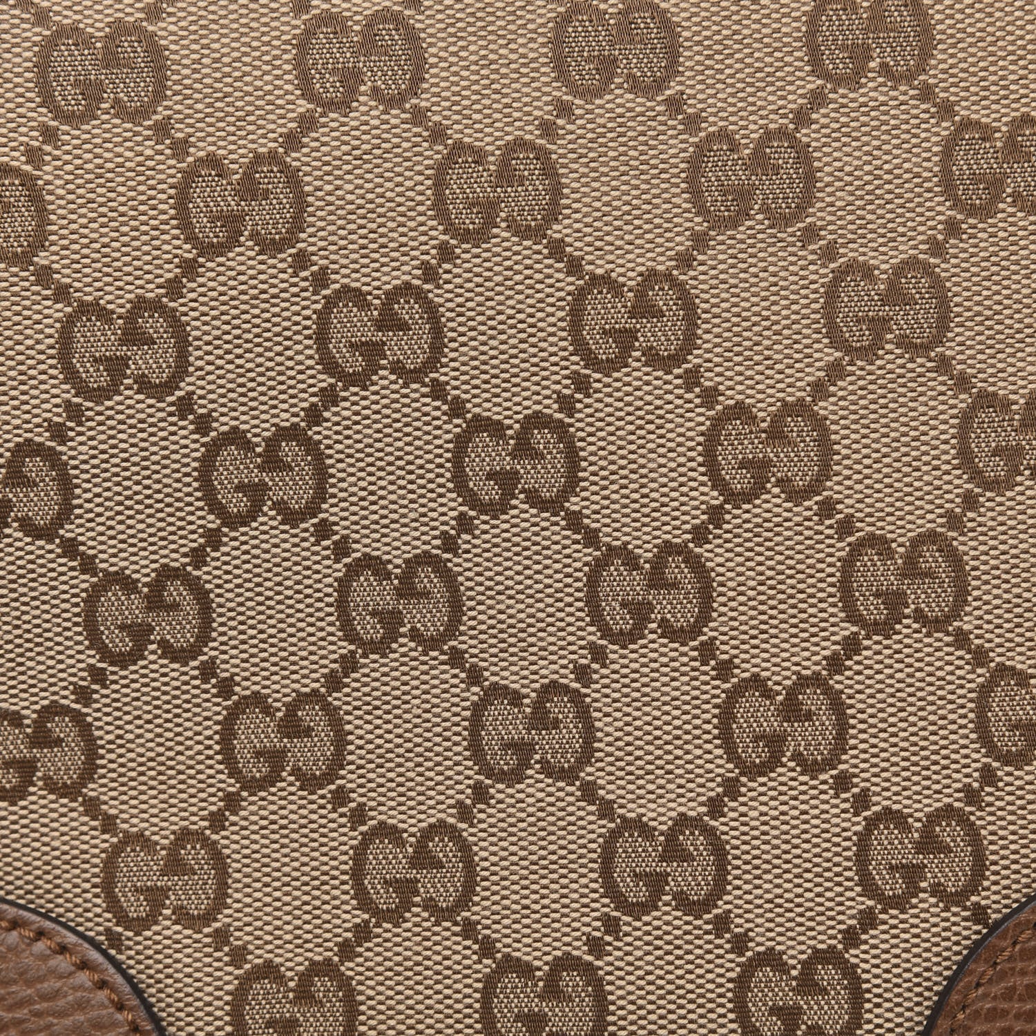 Gucci Monogram Mini Bree Messenger Bag Beige Tabacco 10 of 10