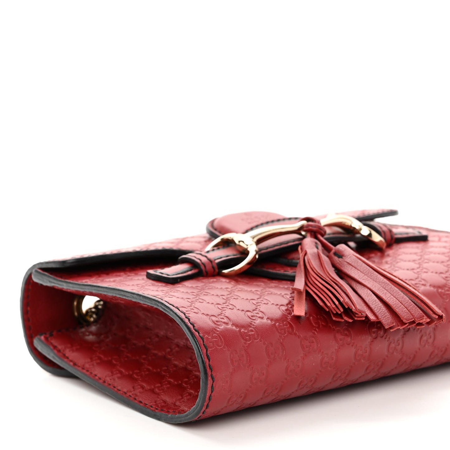 Soft Microguccissima Mini Emily Chain Shoulder Bag Rosso