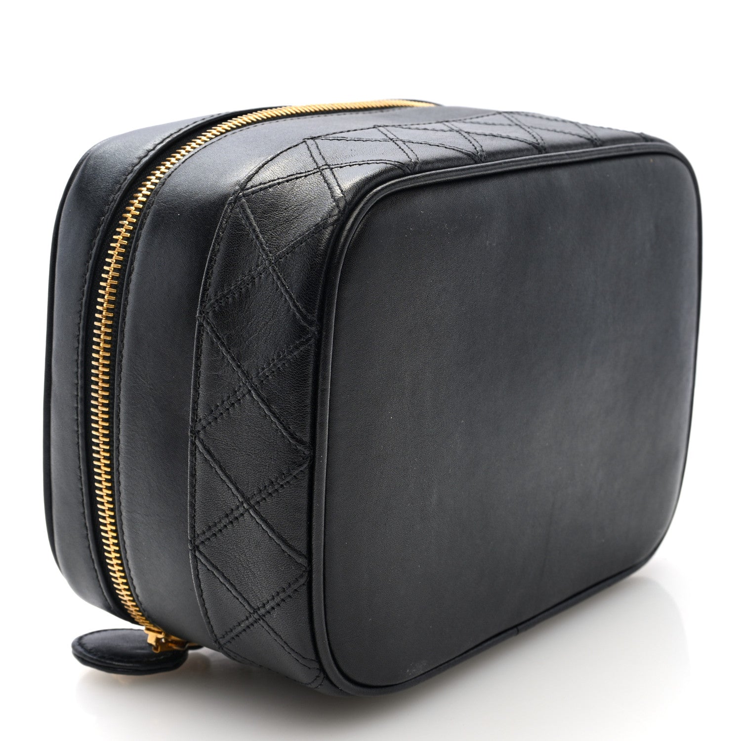 Chanel Lambskin Vanity Cosmetic Case Black 4 of 7