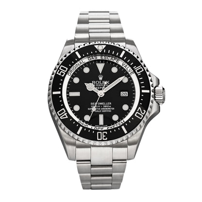 Rolex Stainless Steel 44mm Oyster Perpetual Date Sea-Dweller Deepsea Watch Black 116660 1 of 4