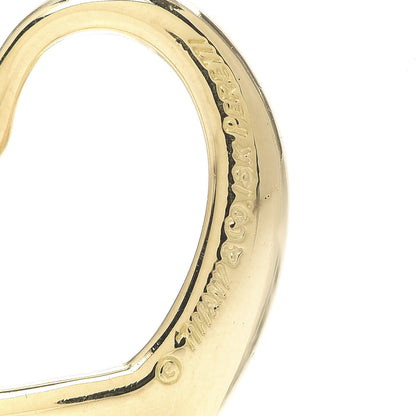 Tiffany 18K Yellow Gold 22mm Elsa Peretti Open Heart Pendant 3 of 3