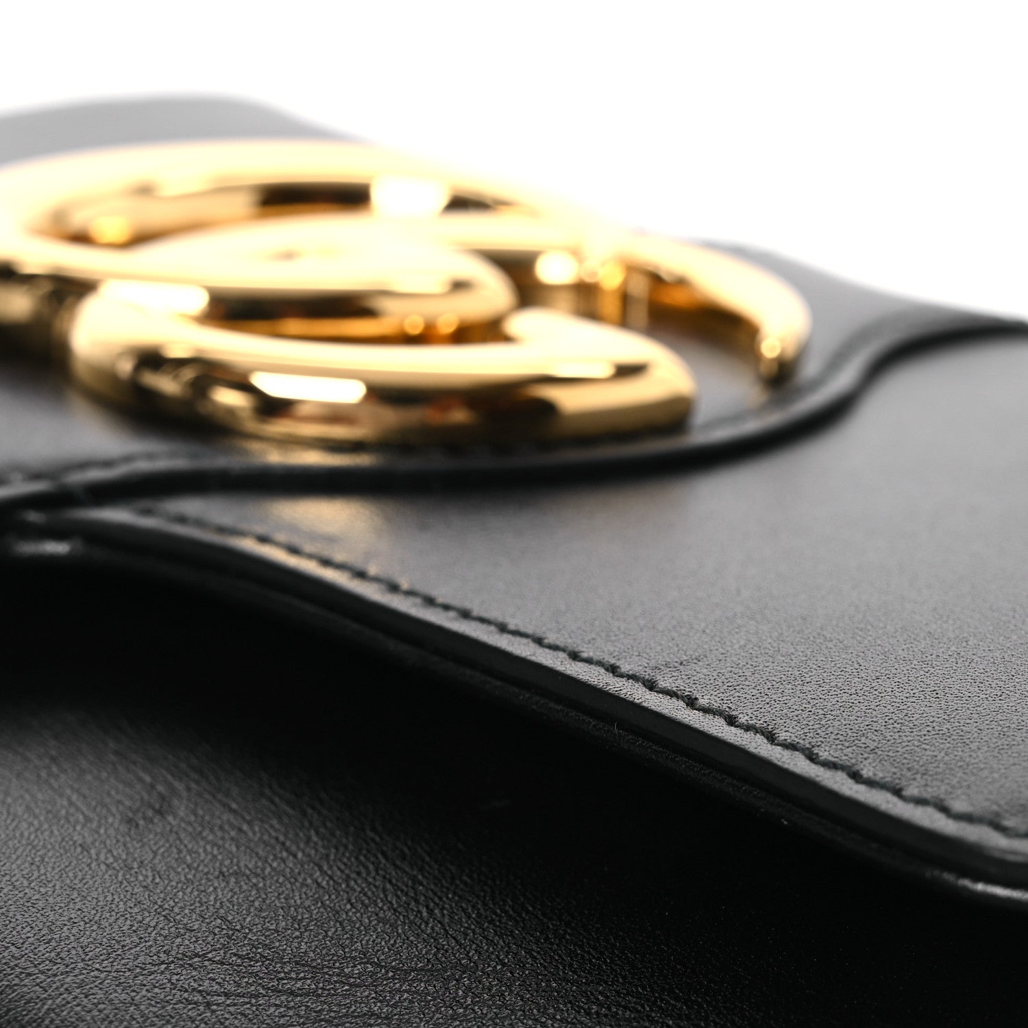 Gucci Vitello Palmellato Lux Small Arli Flap Shoulder Bag Black 16 of 16