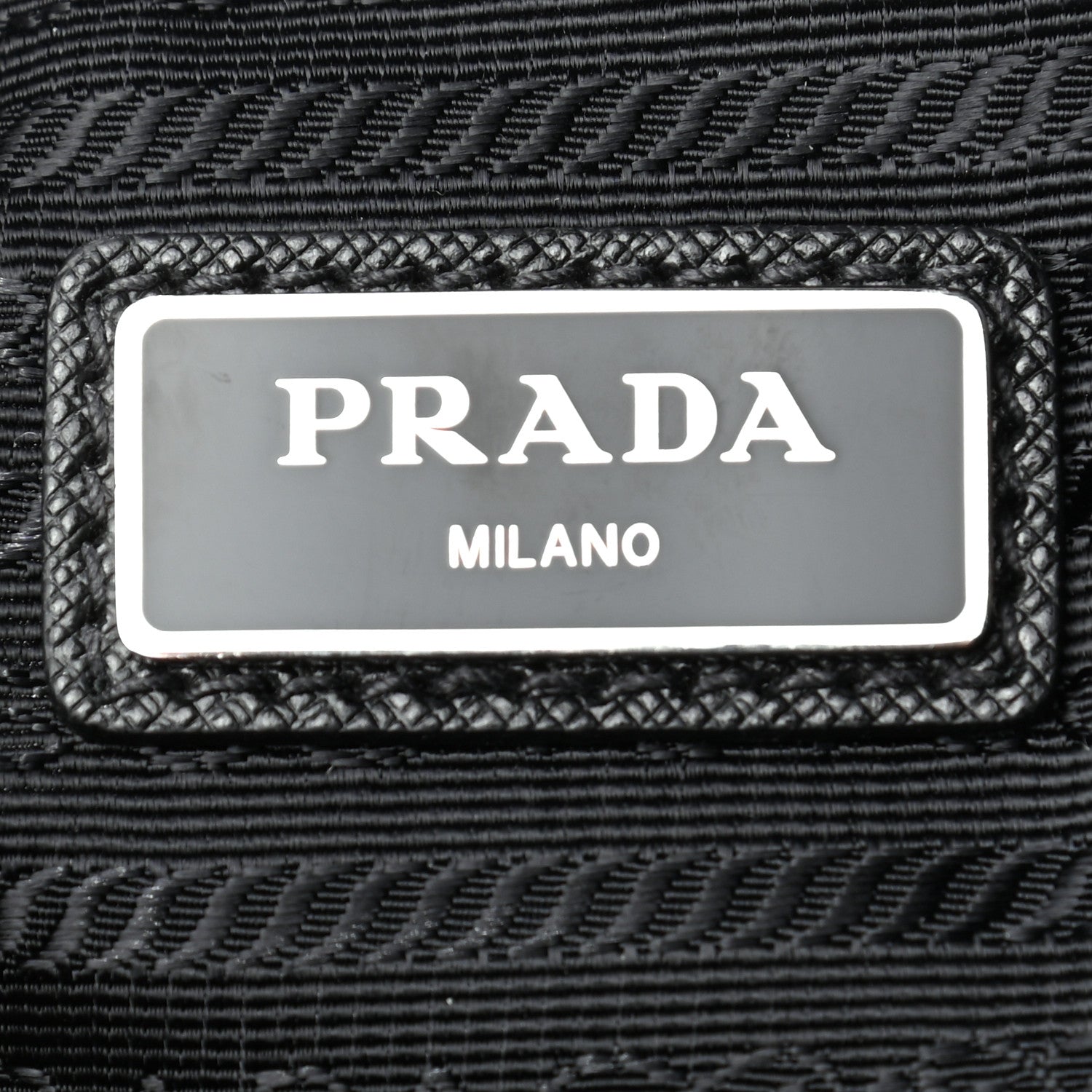 Prada Re-Nylon Saffiano Pocket Zippered Shoulder Bag Black 7 of 8