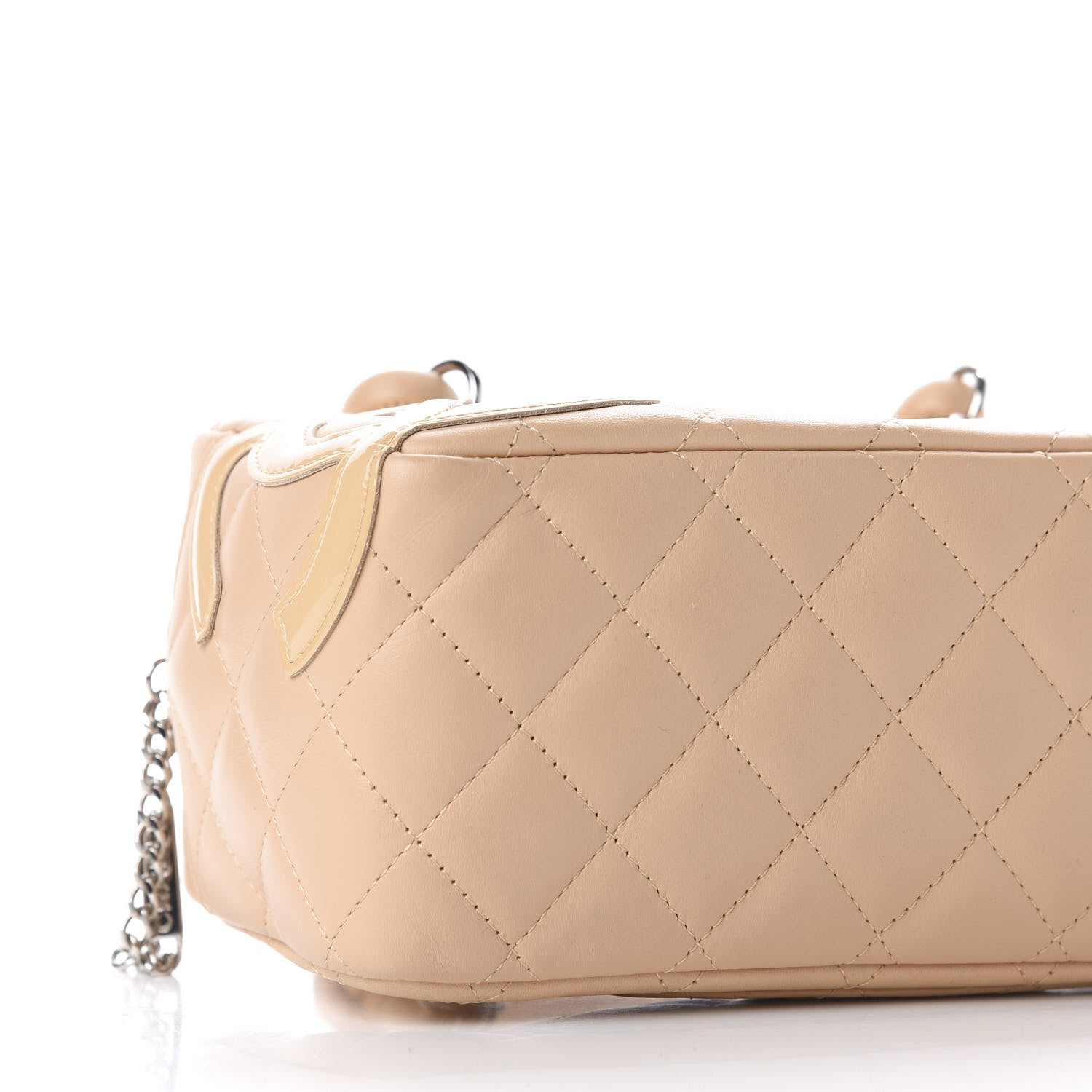 Chanel Calfskin Quilted Small Cambon Bowler Beige 6 of 11