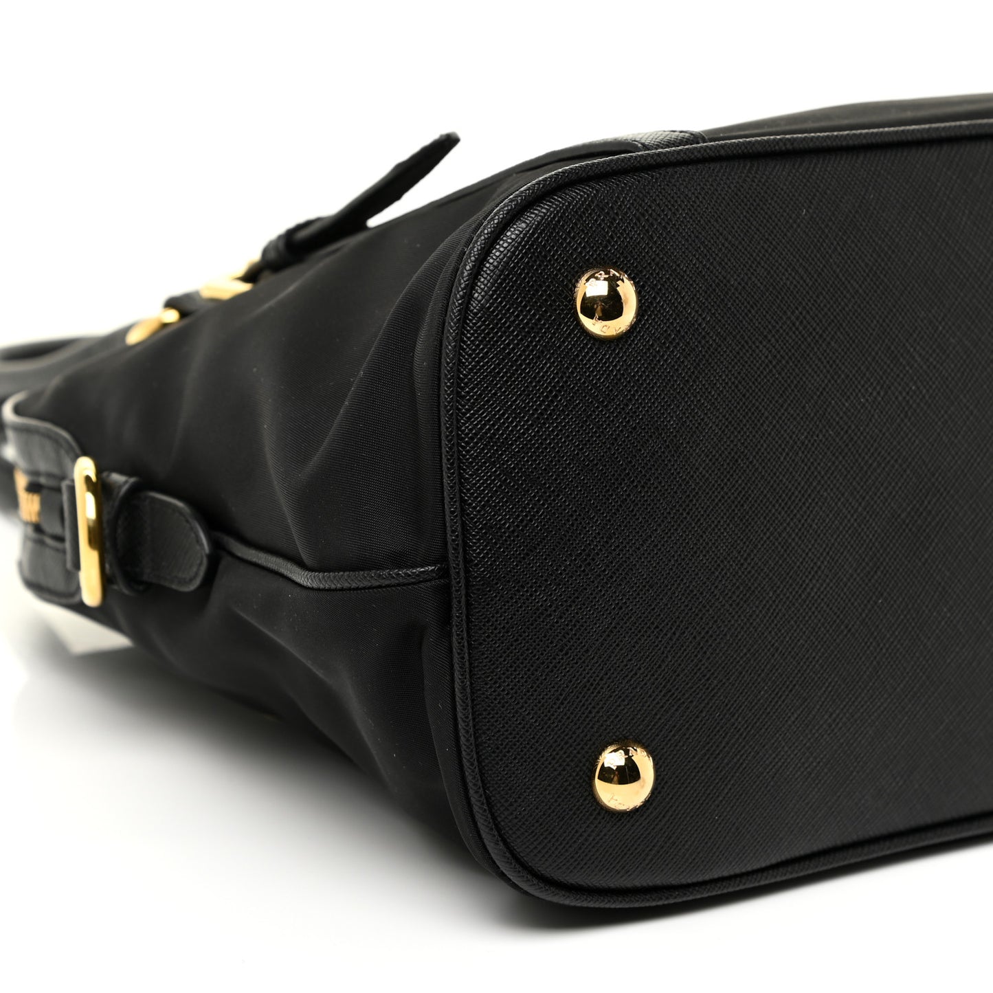 Tessuto Nylon Saffiano Tote Black