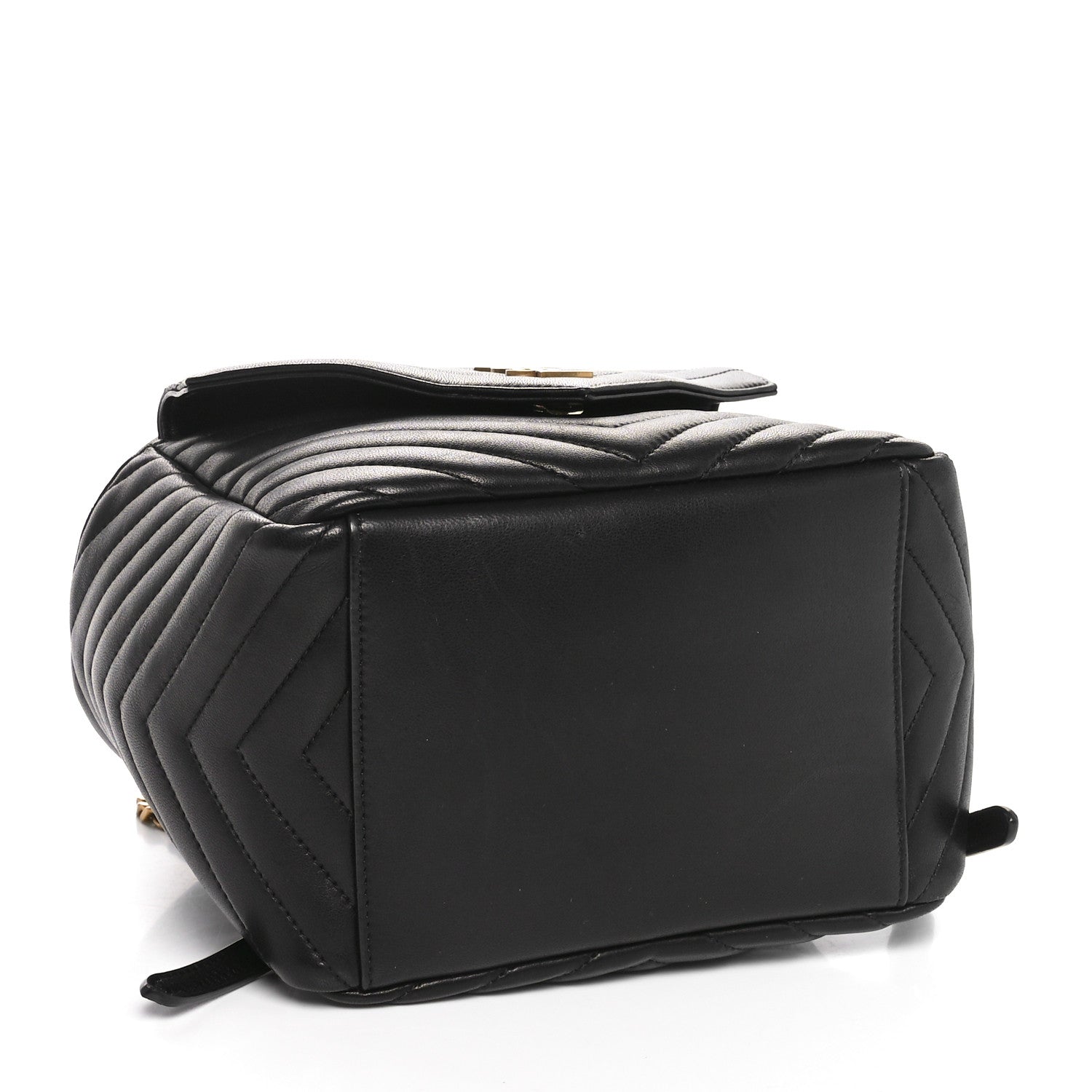 Saint Laurent Lambskin Matelasse Monogram Joe Backpack Black 4 of 10