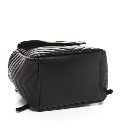 Saint Laurent Lambskin Matelasse Monogram Joe Backpack Black 4 of 10