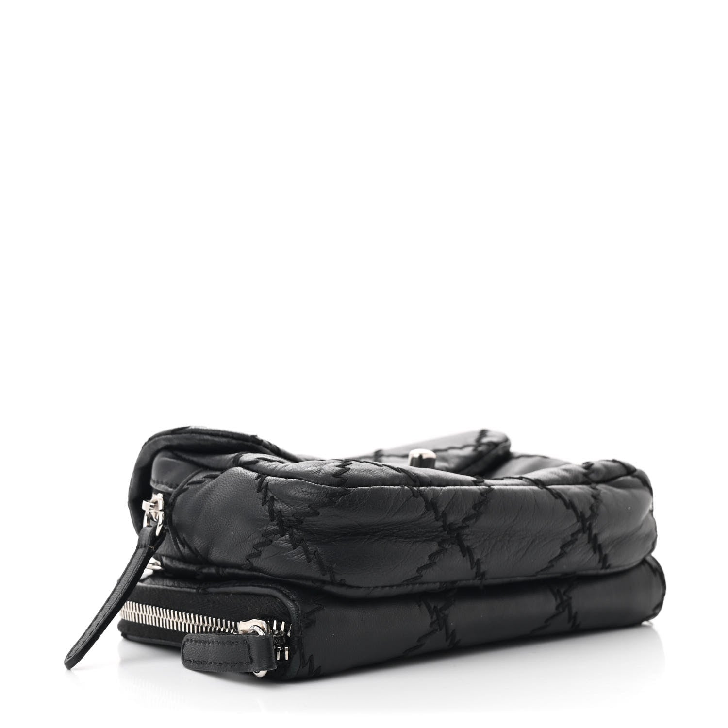 Chanel Lambskin Stitched New Mini Flap Black 4 of 13