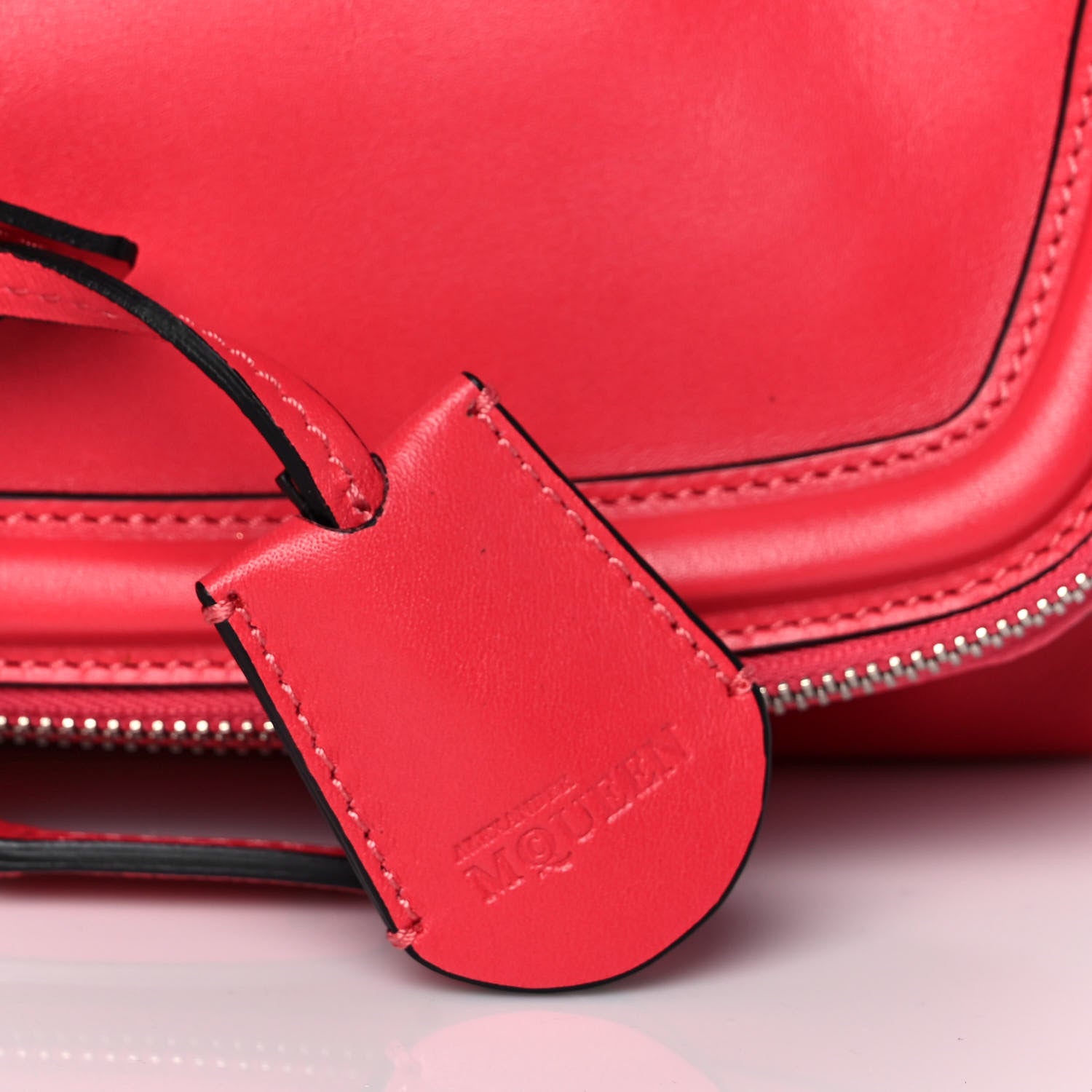 Alexander McQueen Nappa Padlock Skull Clutch Red 11 of 11