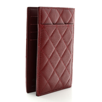 Chanel Caviar Quilted Passport Holder Red 3 of 7