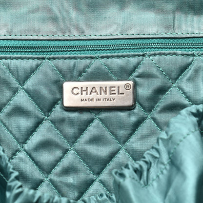Chanel Aged Calfskin Quilted Trolley Rolling Luggage Black 5 of 13