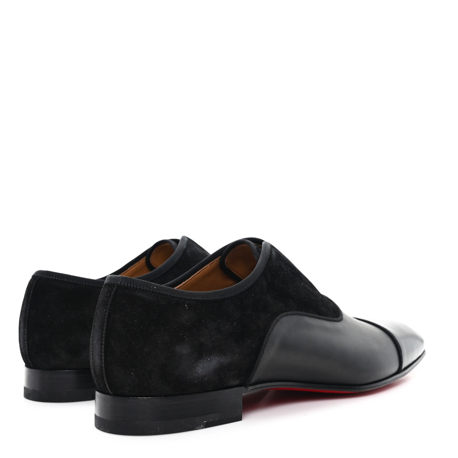 Christian Louboutin Calfskin Veau Velours Mens Alpha Male Flat 42.5 Black 5 of 9