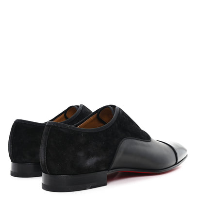 Christian Louboutin Calfskin Veau Velours Mens Alpha Male Flat 42.5 Black 5 of 9