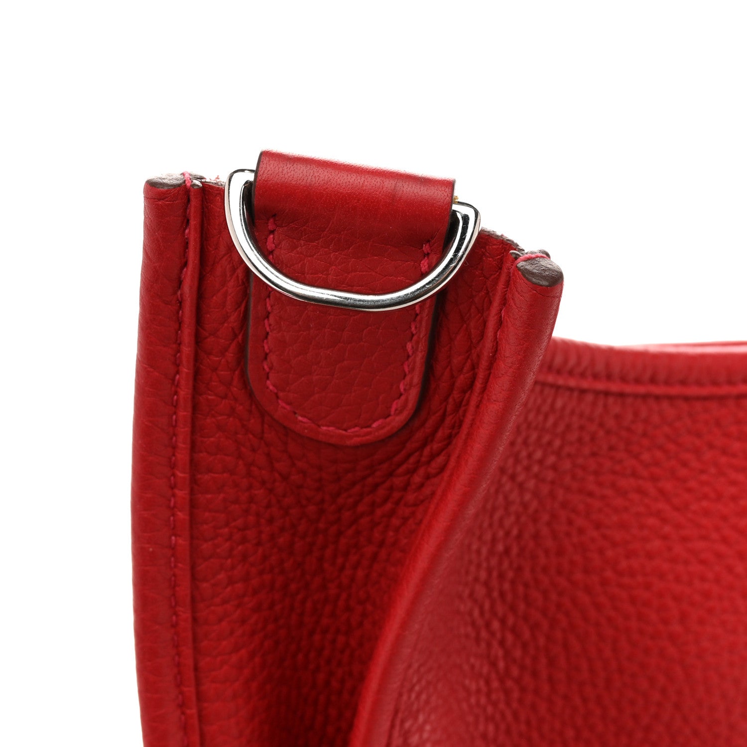 Hermes Taurillon Clemence EVELYNE III PM Rouge Casaque 12 of 14