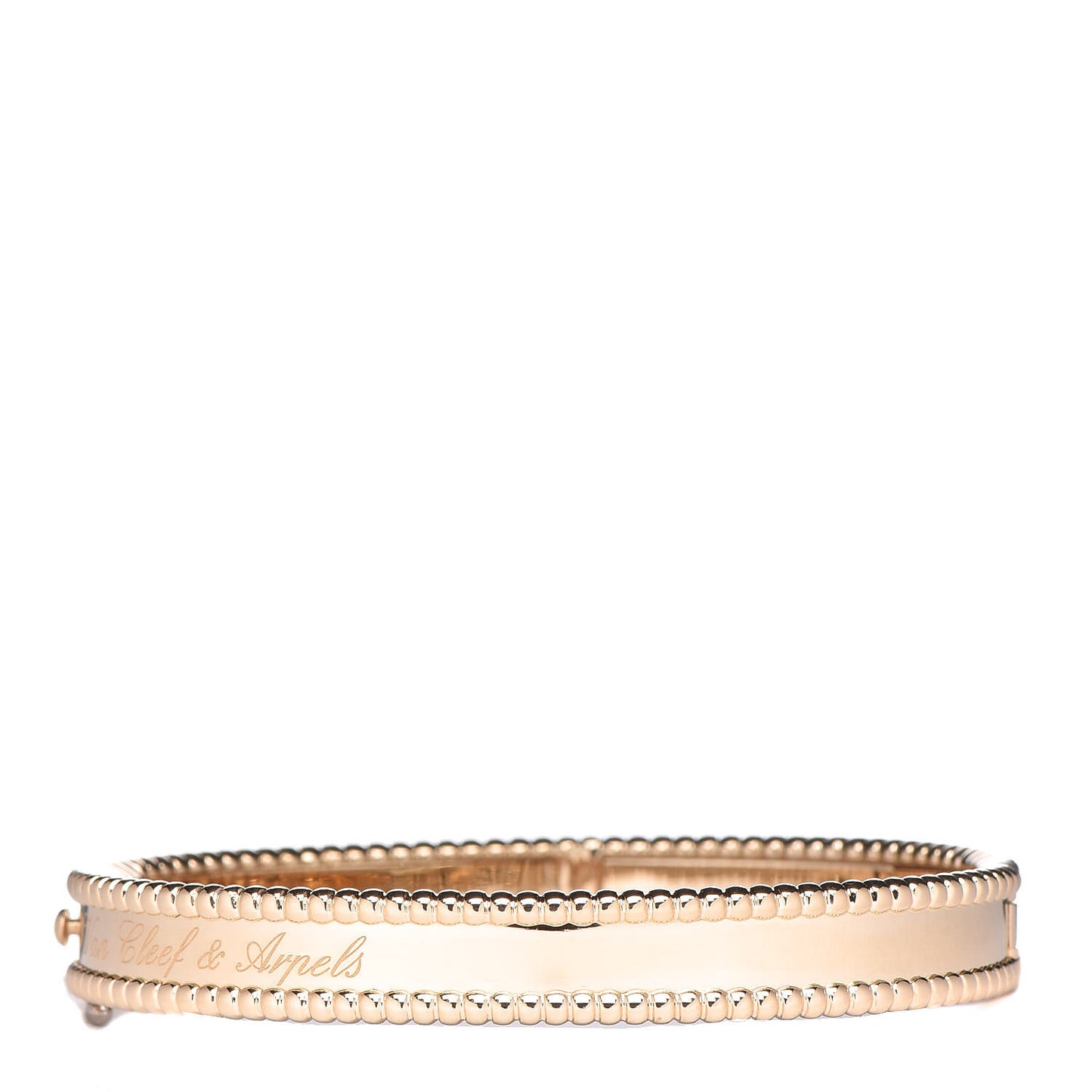 18K Yellow Gold Perlee Signature Bangle Bracelet S
