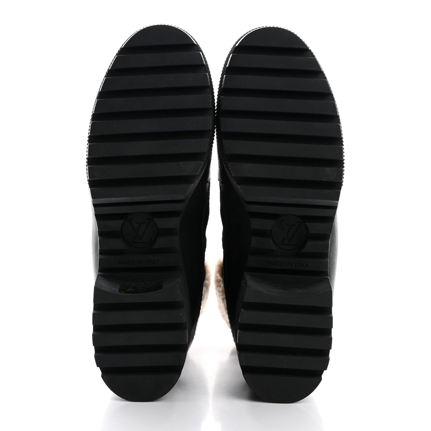 Louis Vuitton Nylon Suede Calfskin Shearling Monogram Laureate Platform Boots 38 Black 6 of 12