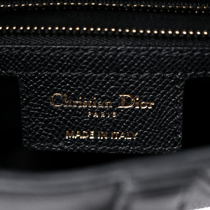 Christian Dior Grained Calfskin Saddle Bag Black 6 of 9