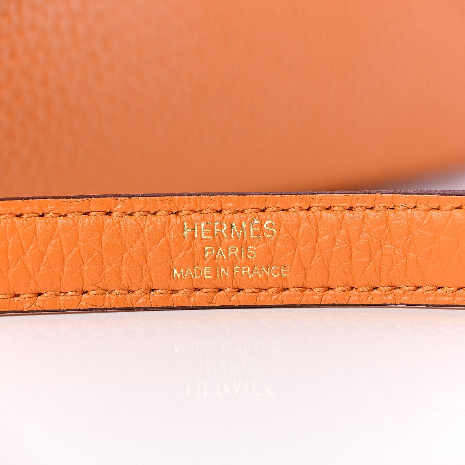 Hermes Taurillon Clemence Kelly Retourne 28 Abricot 25 of 38