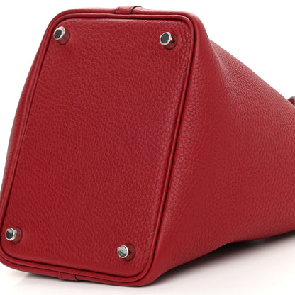 Hermes Taurillon Clemence Picotin Lock 18 PM Rouge Grenat 10 of 11