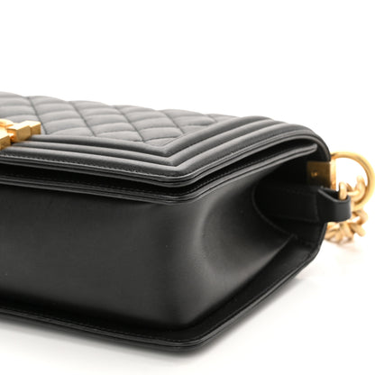 Chanel Lambskin Quilted Medium Boy Flap Black 10 of 11