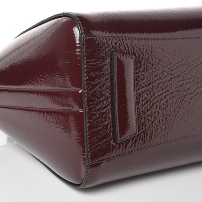Givenchy Crinkled Patent Calfskin Small Antigona Aubergine 10 of 11