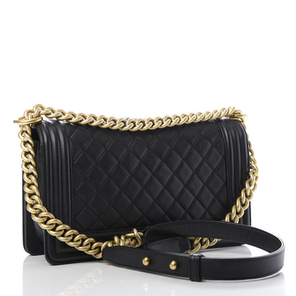 Chanel Caviar Quilted Medium Boy Flap Black 3 of 10