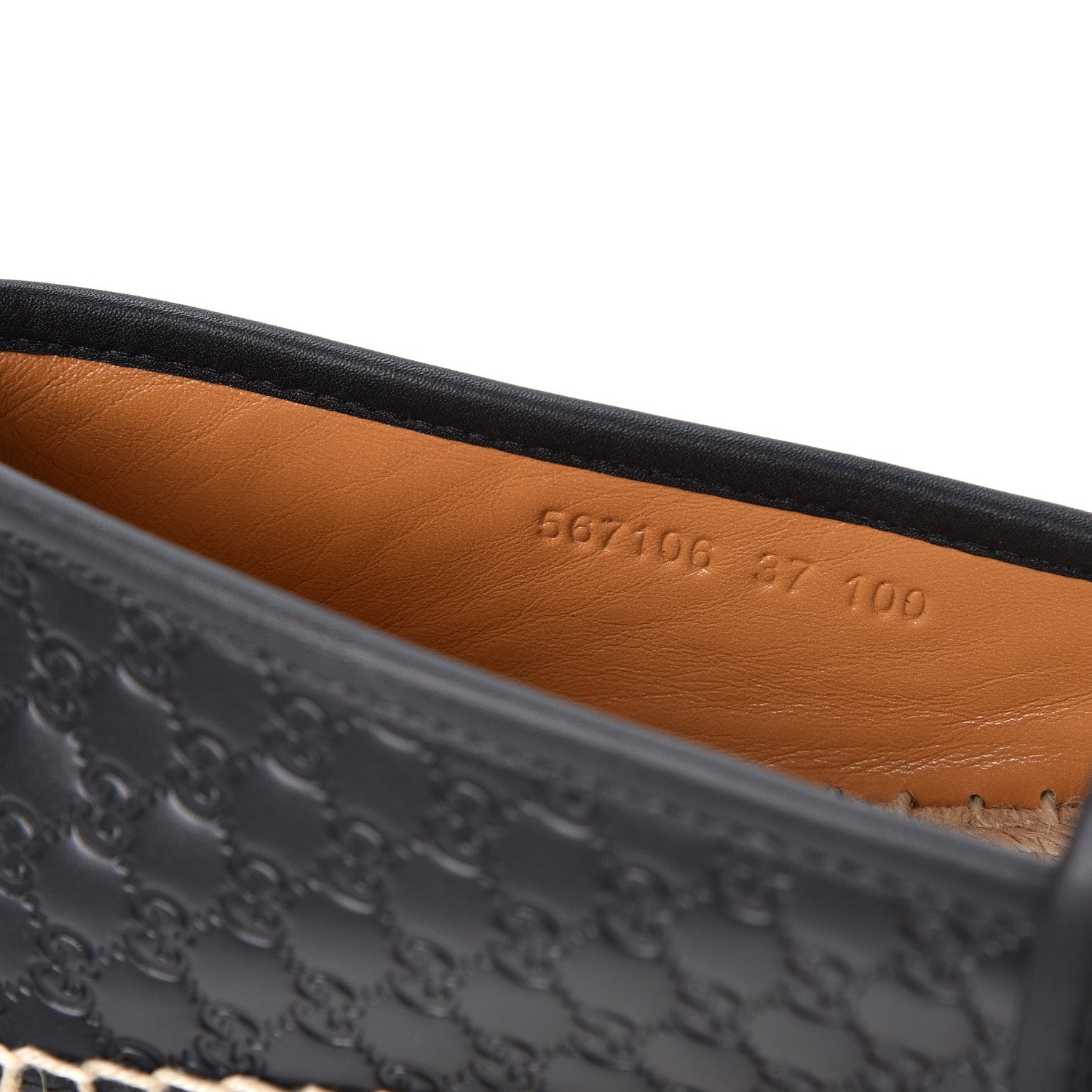 Gucci Microguccissima Signature Espadrilles 37 Black 8 of 10