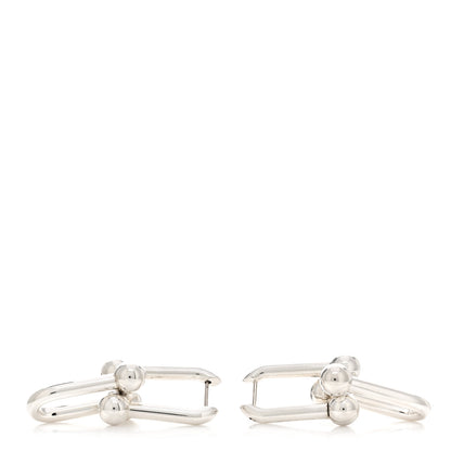 Tiffany Sterling Silver Extra Large HardWear Link Earrings 3 of 4