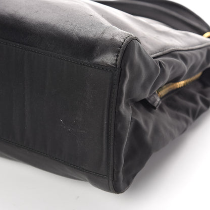 Prada Nappa Tessuto Nylon Chain Tote Black 9 of 9