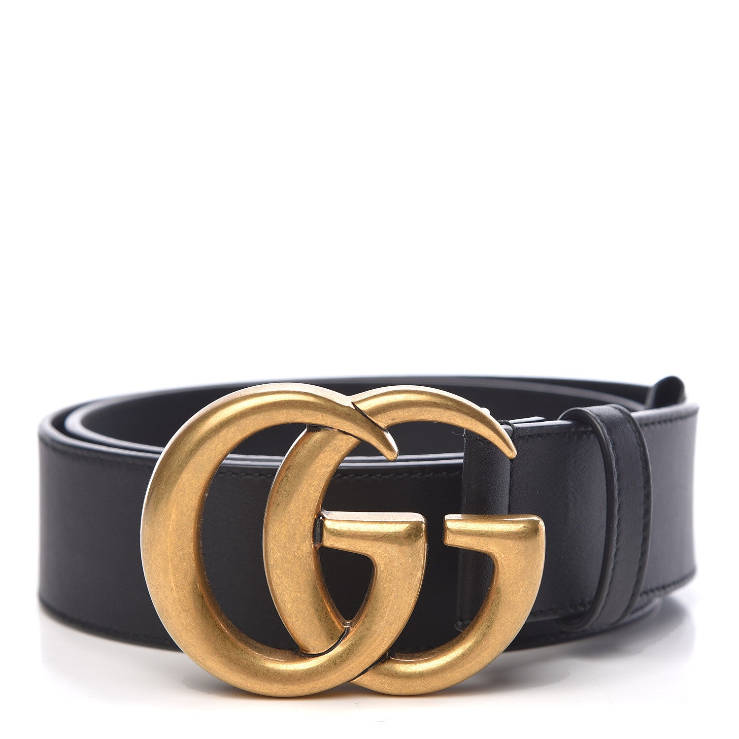 Gucci Calfskin Double G 40mm Belt 75 30 Black 1 of 6