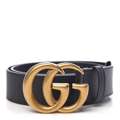 Gucci Calfskin Double G 40mm Belt 75 30 Black 1 of 6